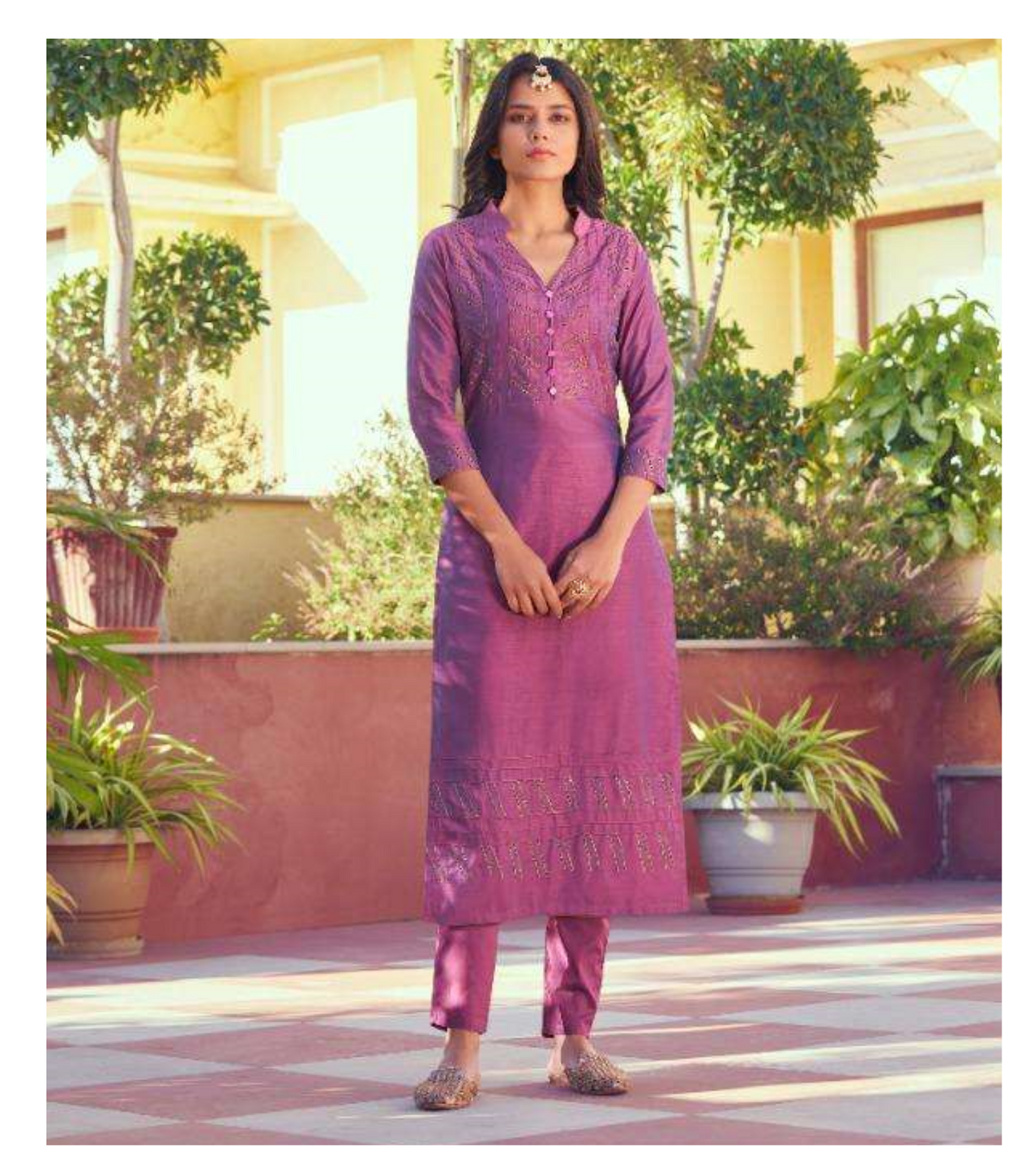 Plum Silk Elegance