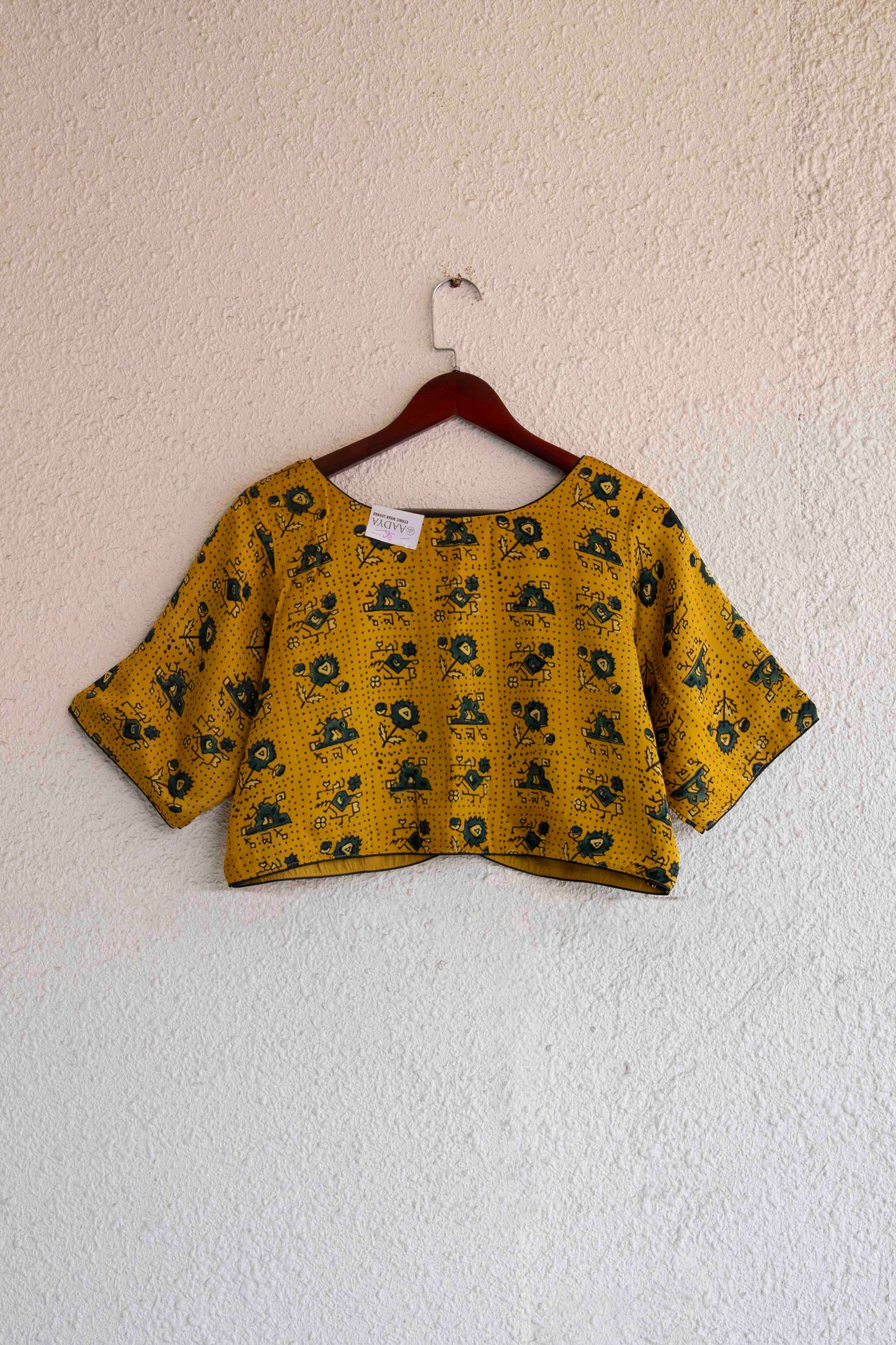Golden Aura Modal Silk Blouse