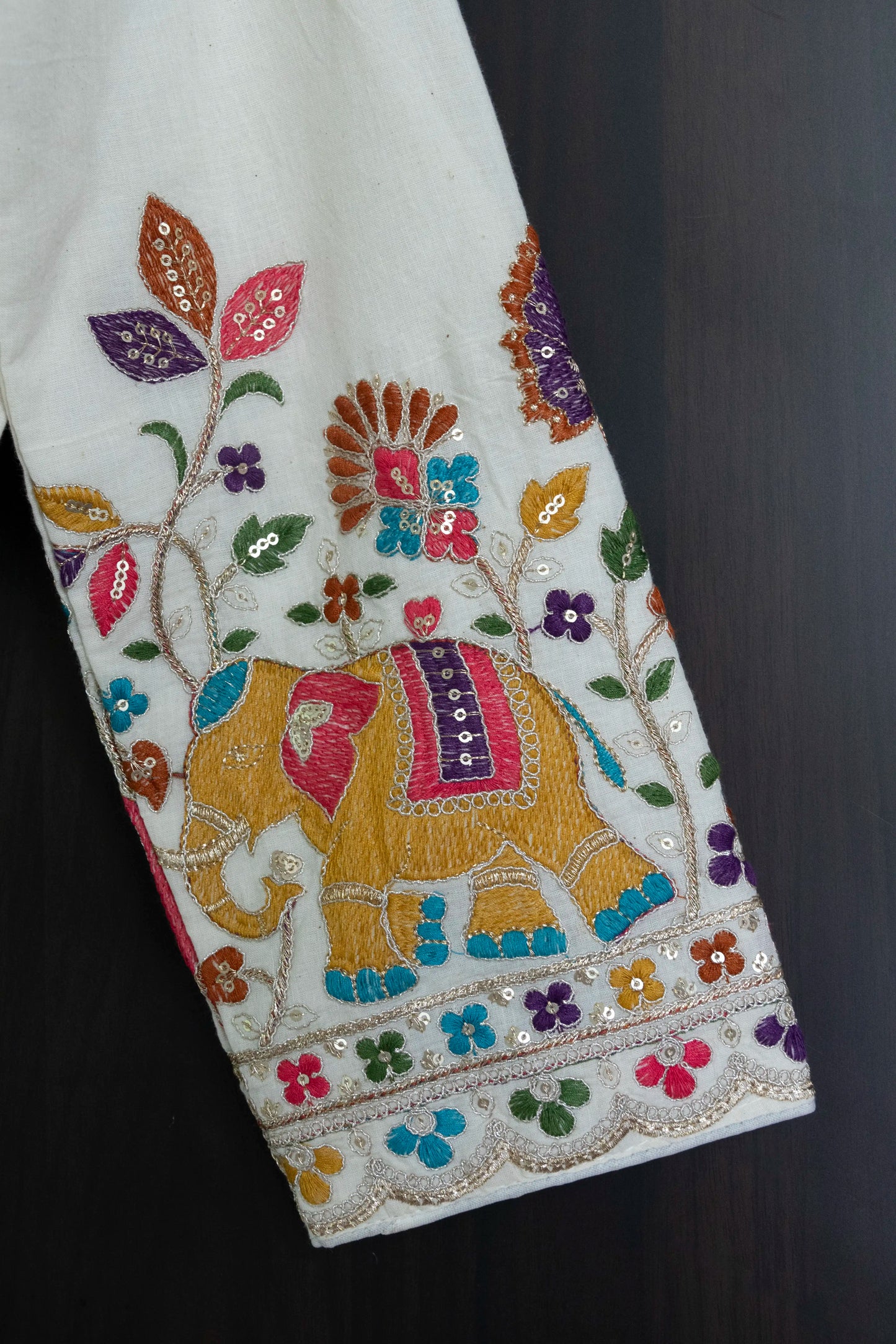 Loomed in White