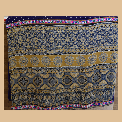 Blue Colour Pure Heavy Quality Modal Silk  Single Doted Bandhani Design Saree