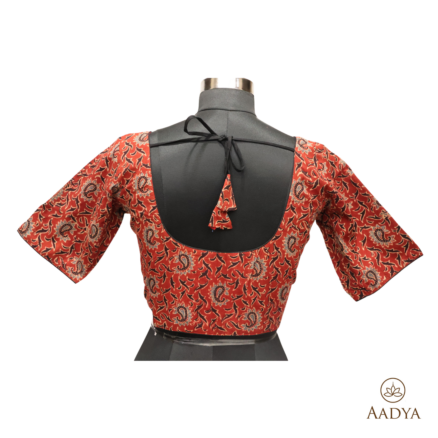 Ajrkh  Round Neck Readymade Blouse