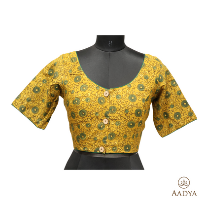 Ajrkh  Round Neck Readymade Blouse