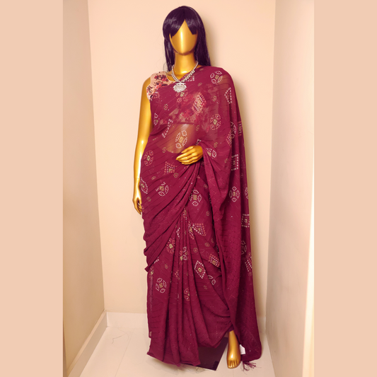 Fancy Georgette Silk Sarees