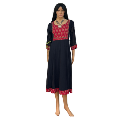 Navy Blue Georgette Kurti