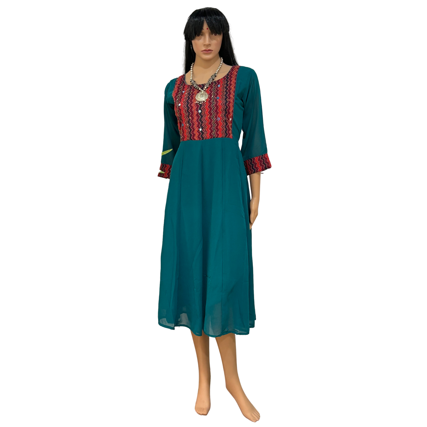 Sea Blue Georgette kurti