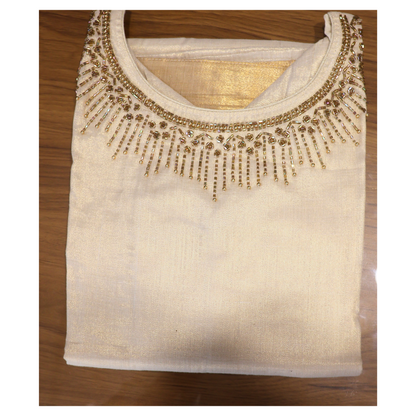 Golden Tissue Kurti