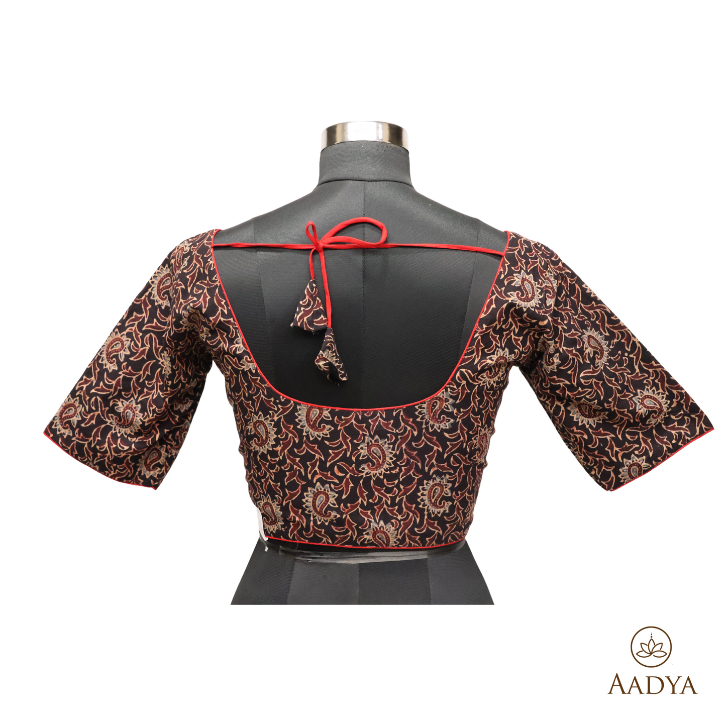 Ajrkh  Round Neck Readymade Blouse