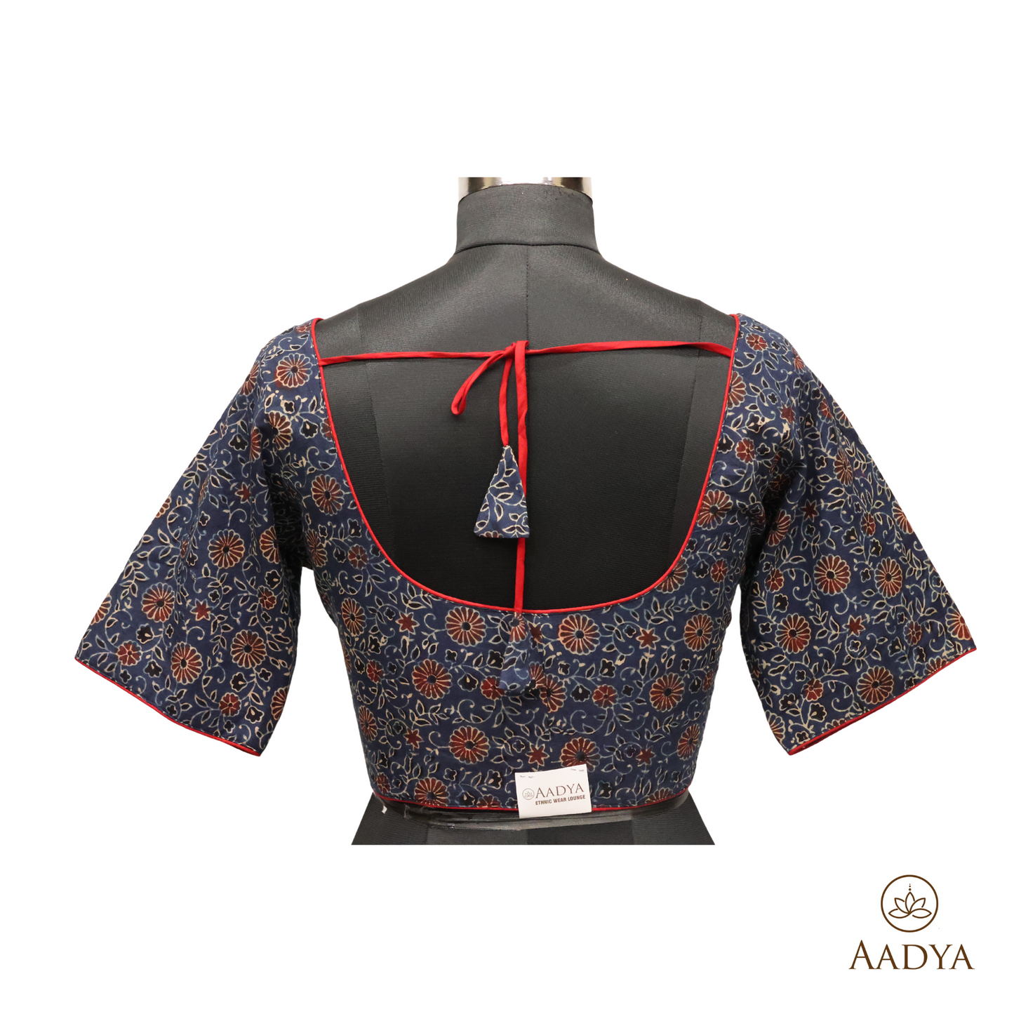 Ajrkh  Round Neck Readymade Blouse