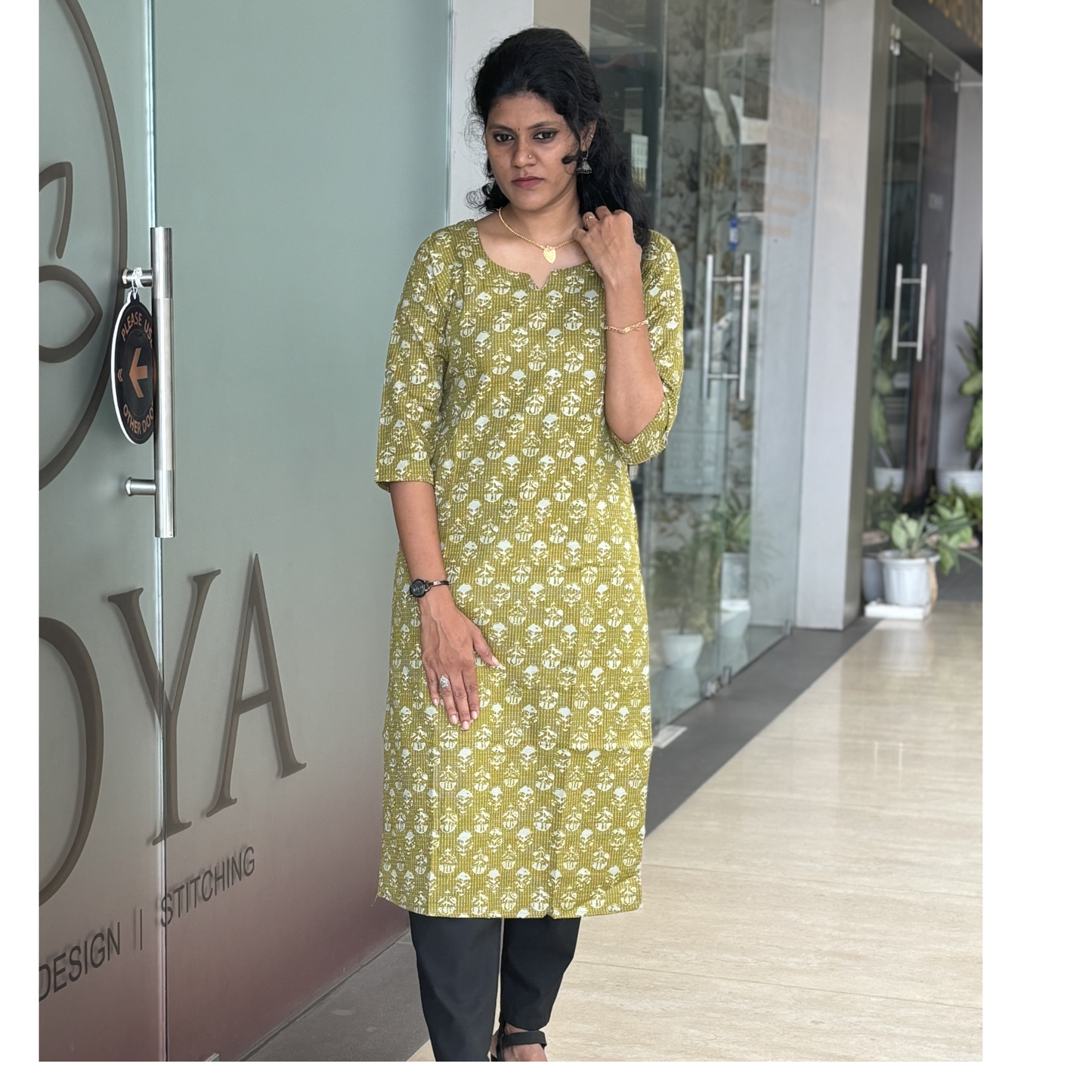 Cotton Slitted Kurti