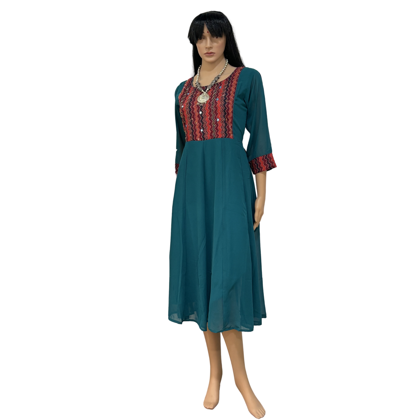 Sea Blue Georgette kurti