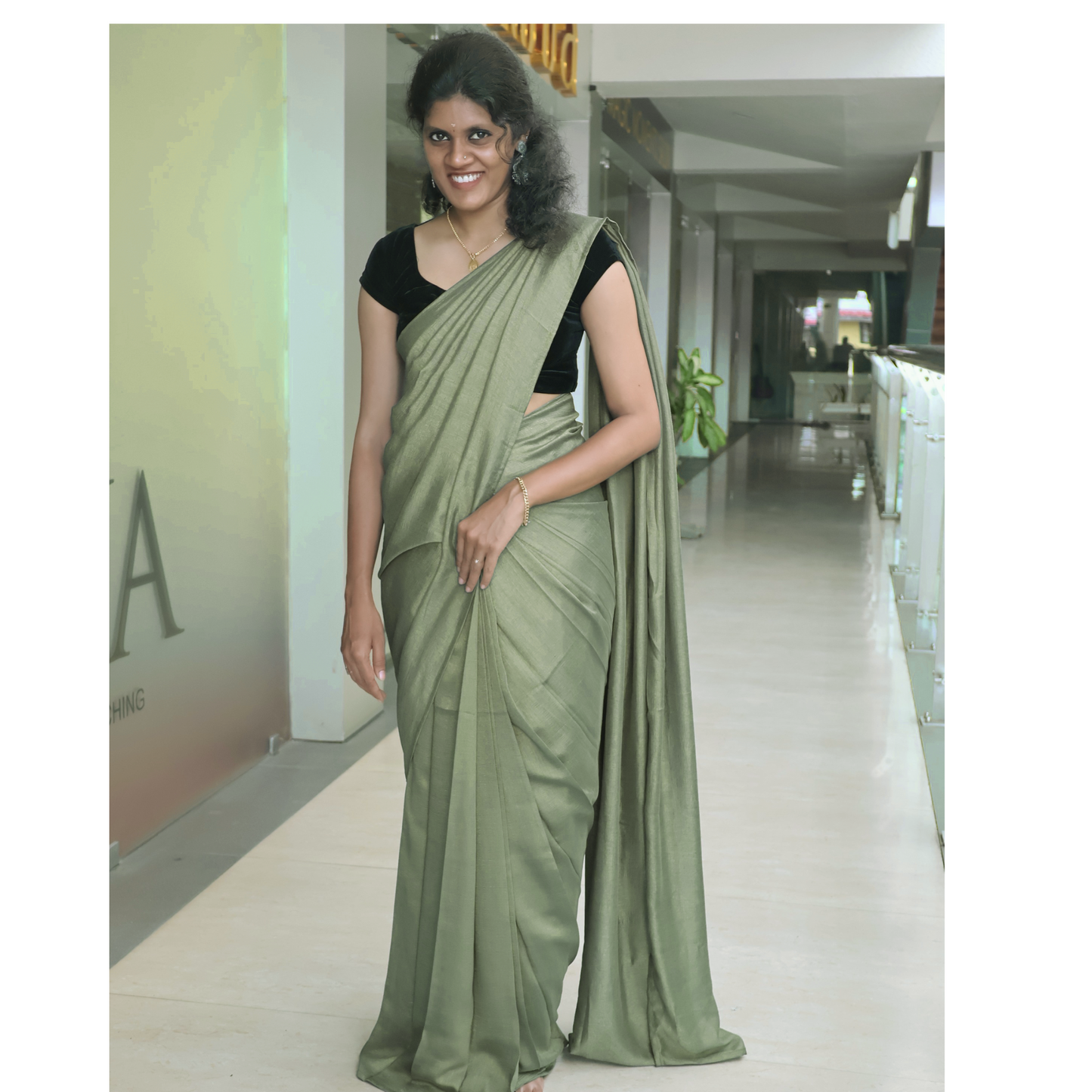 Ready To Wear Crispy Georgette Saree