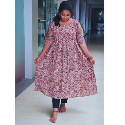 Kalamkari Slitted Kurti