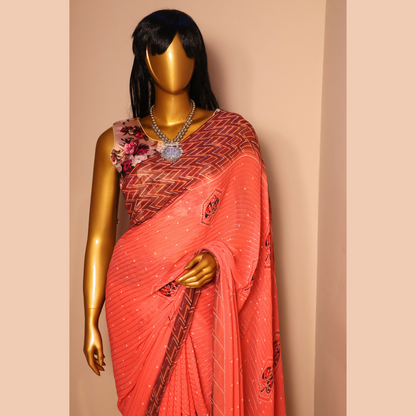 Fancy Georgette Silk Sarees