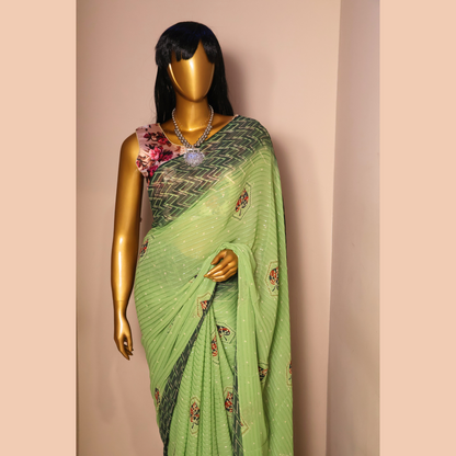 Fancy Georgette Silk Sarees