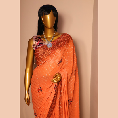 Fancy Georgette Silk Sarees