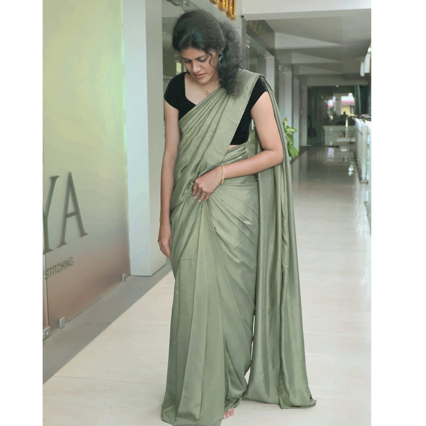 Ready To Wear Crispy Georgette Saree