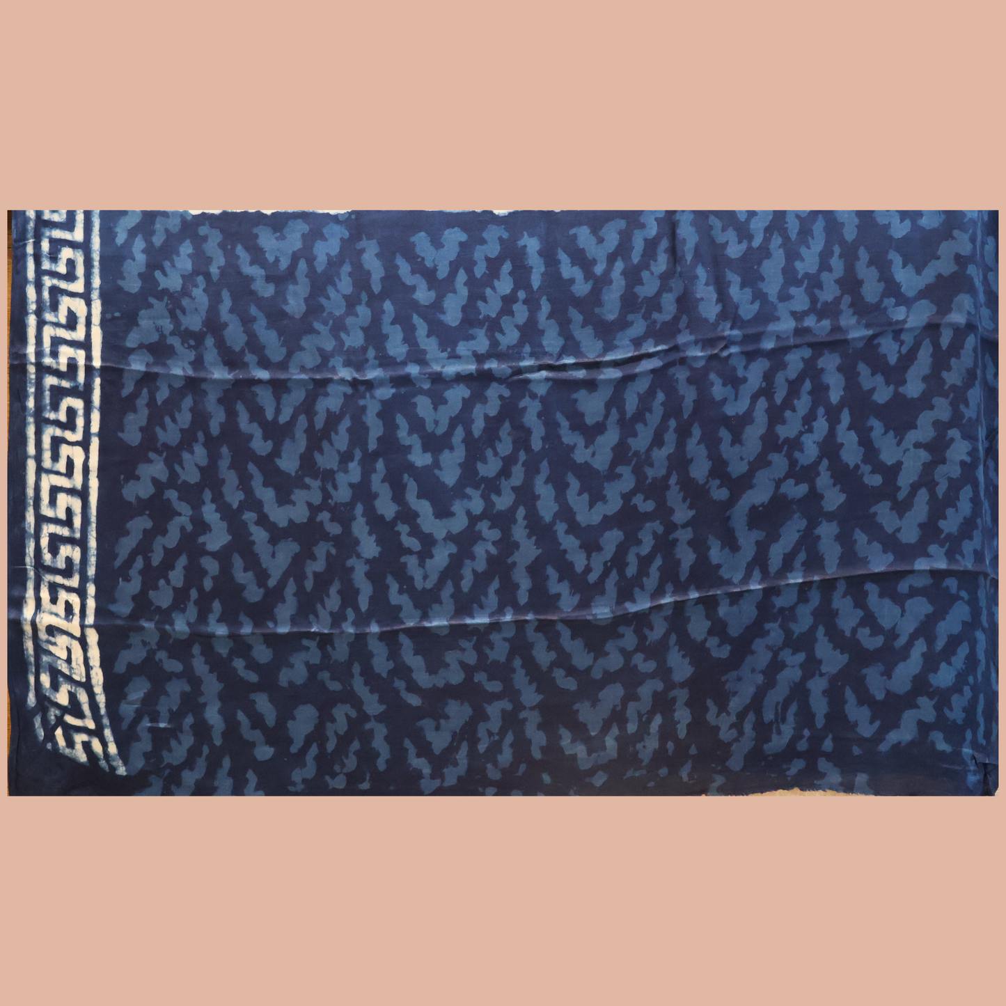 Modal  Silk Sarees - Indigo Hand Block Print