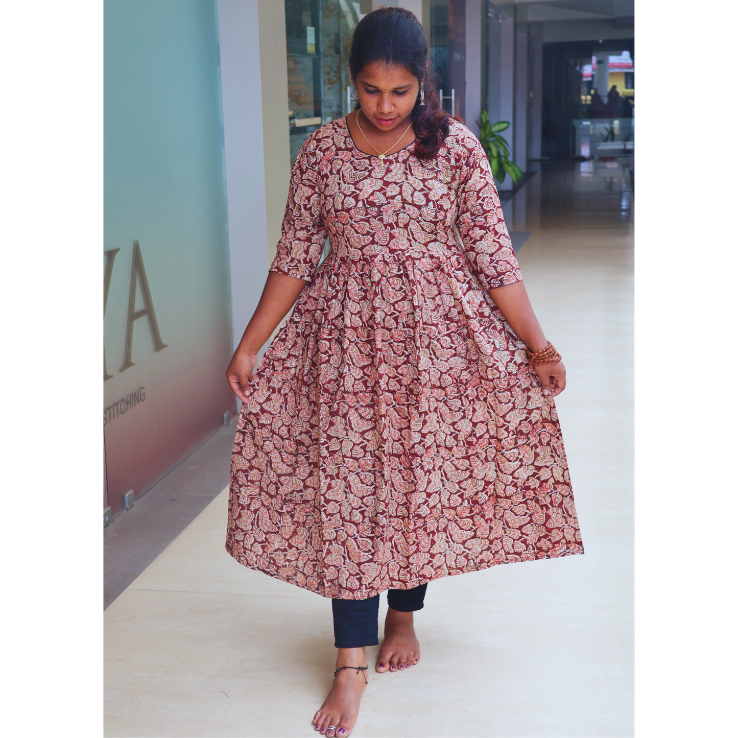 Kalamkari Slitted Kurti