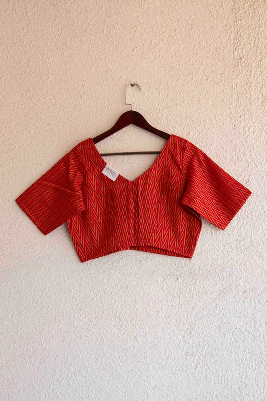 Timeless Red Ikat Blouse