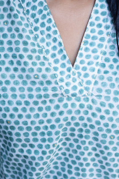 Aqua Whisper Tunic