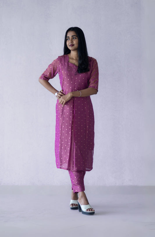 Imperial Purple Charm Kurti Set