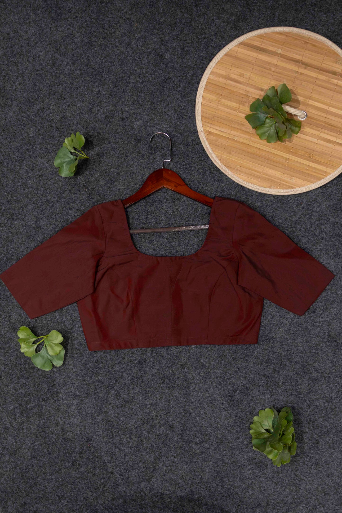 Maroon Elegance (Blouse)