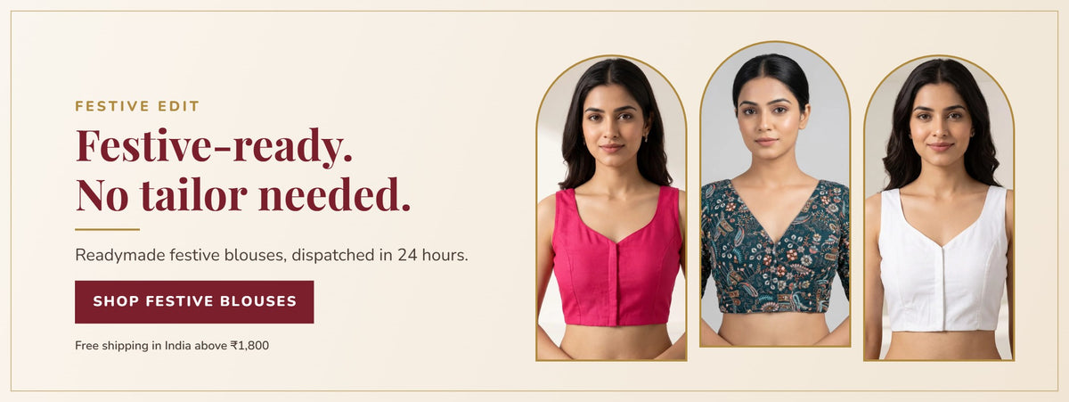 Festive readymade saree blouses from AADYA