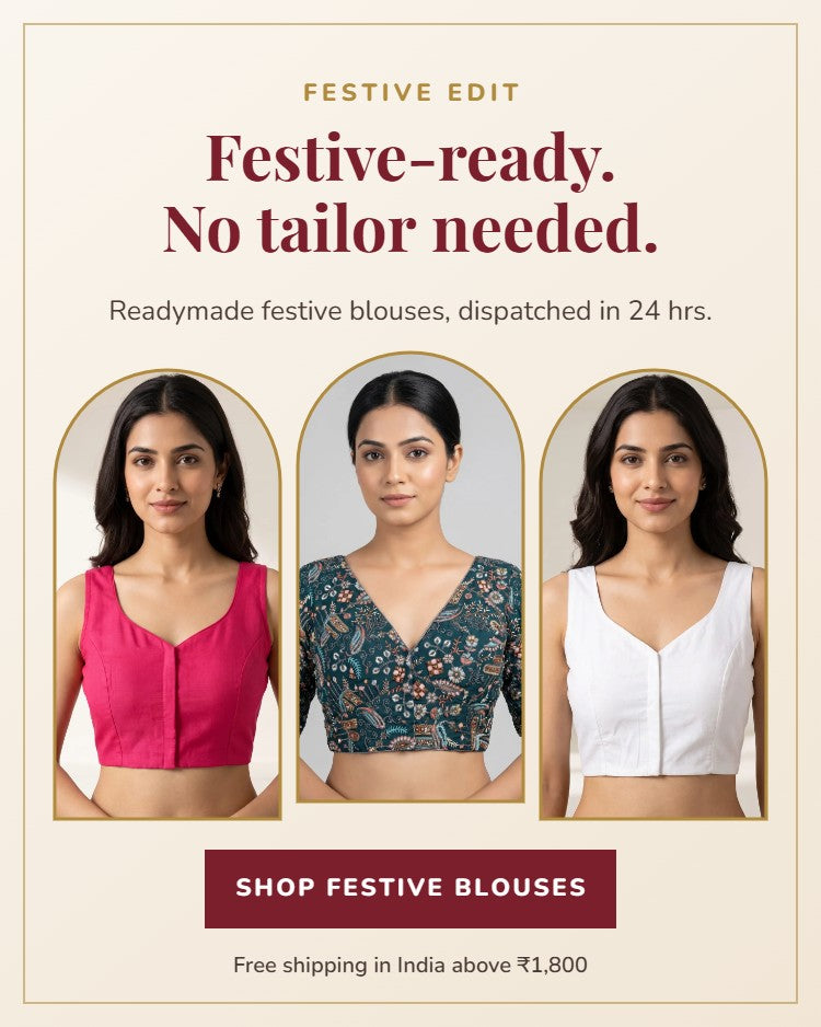 Festive readymade saree blouses from AADYA