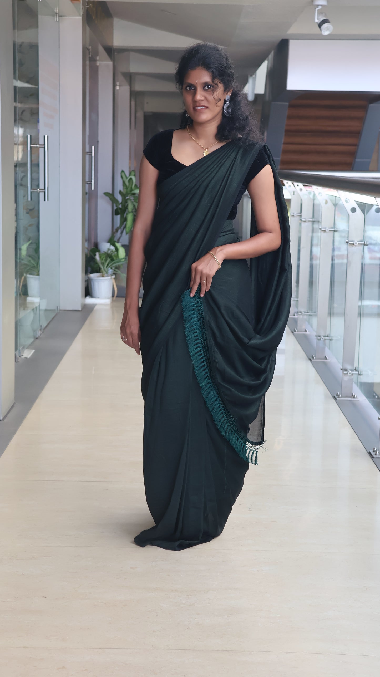 Ready To Wear Vichitra Silk Saree