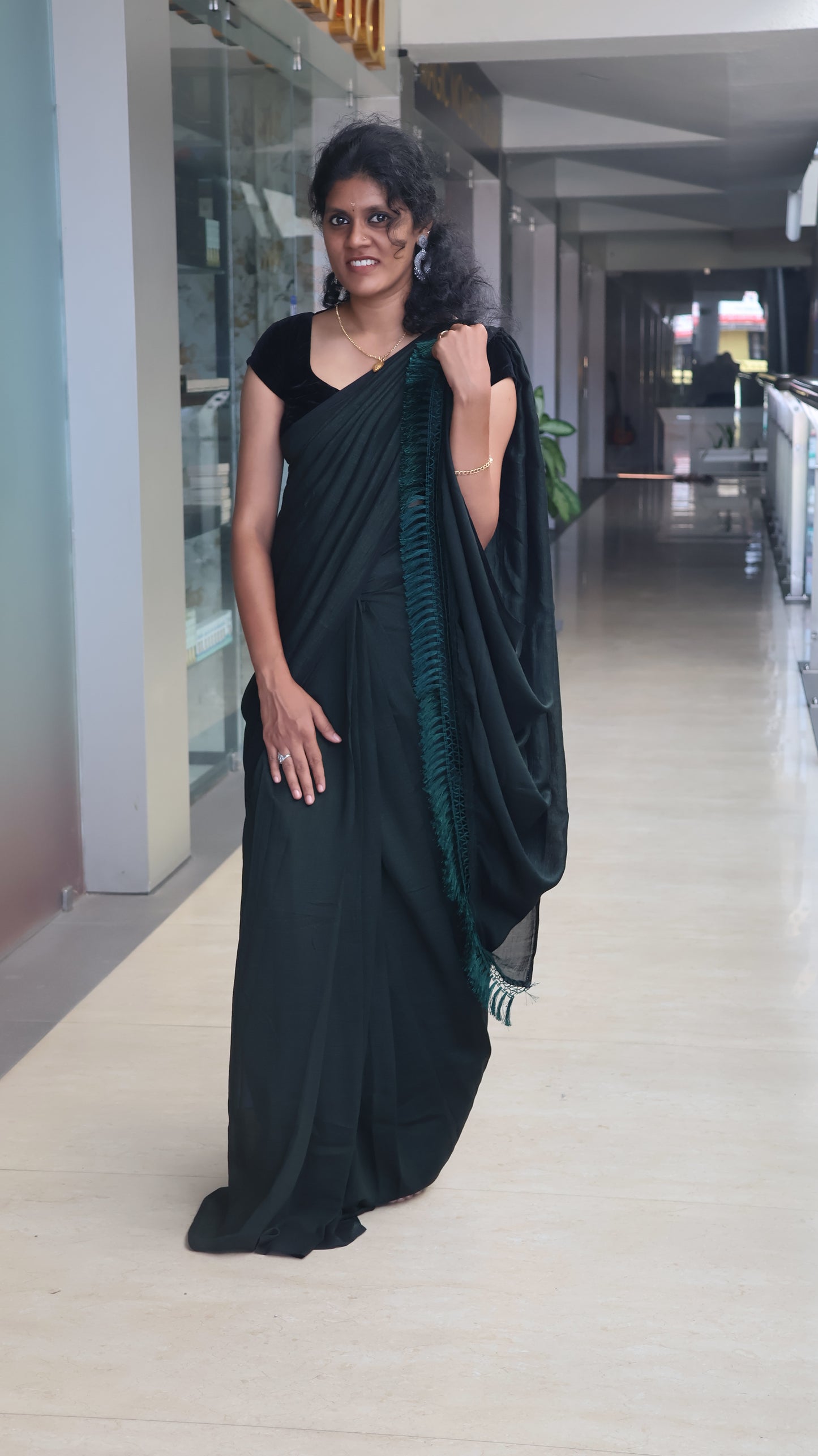 Ready To Wear Vichitra Silk Saree