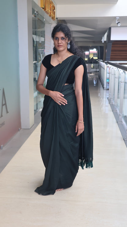 Ready To Wear Vichitra Silk Saree