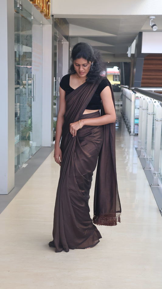 Ready To Wear Vichitra Silk Saree