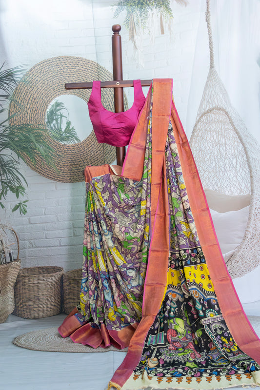 Violet Petals and Pink Tapestry