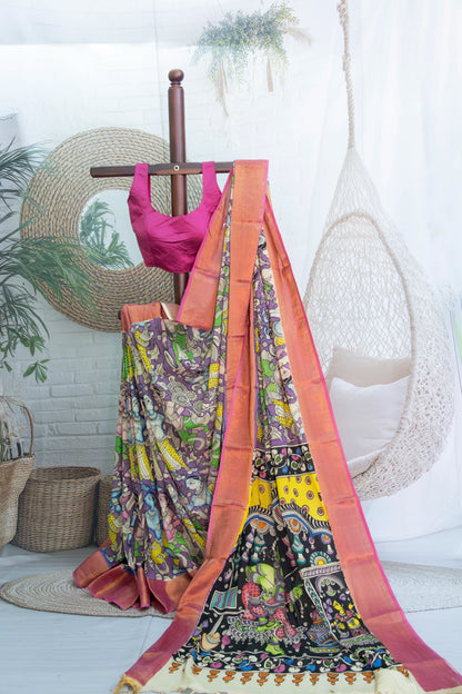 Violet Petals and Pink Tapestry