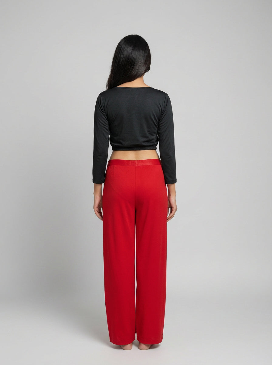 Full Elastic Lycra Blouse | Black | 3/4th Sleeves