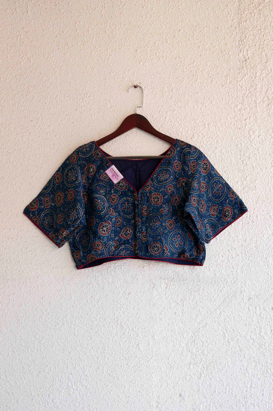 Celestial Tide Modal Silk Blouse