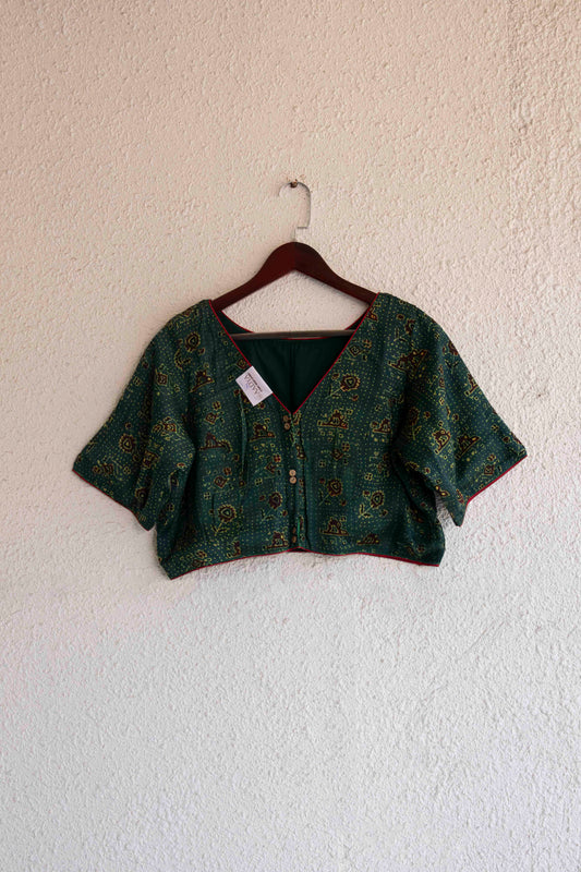 Enchanted Forest Modal Silk Blouse