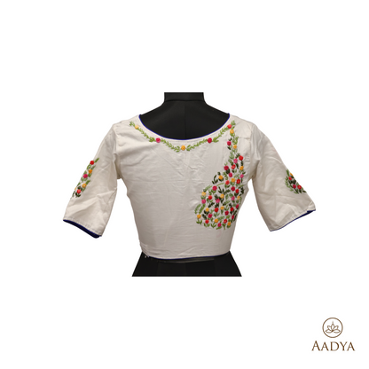 Readymade Blouse With Hand Embroidery Work