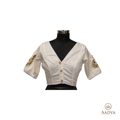 Readymade Blouse With Hand Embroidery Work