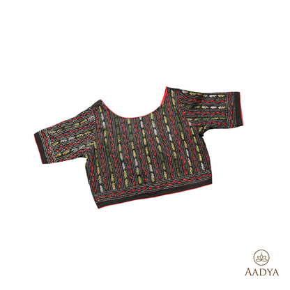 Readymade Blouse With Kantha Work