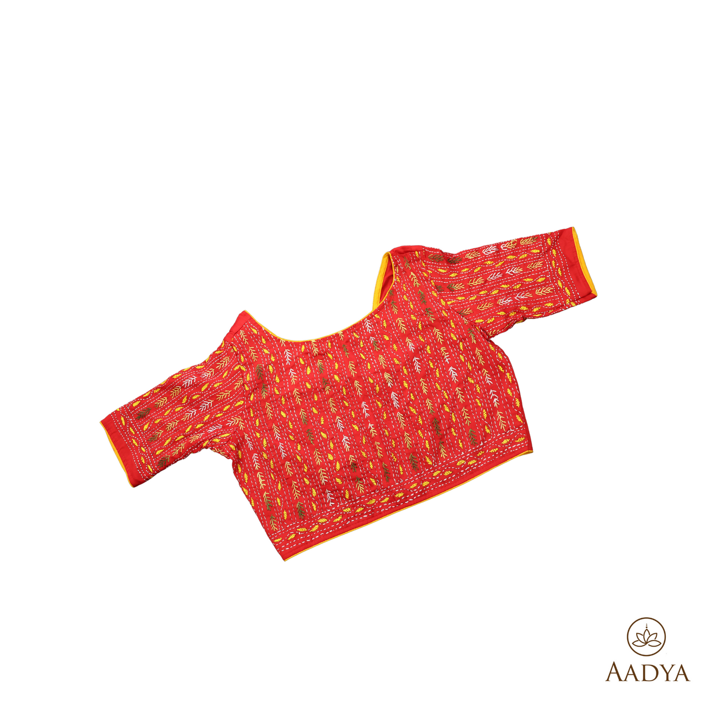 Readymade Blouse With Kantha Work