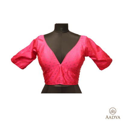 Readymade Satin Silk Butti Blouse