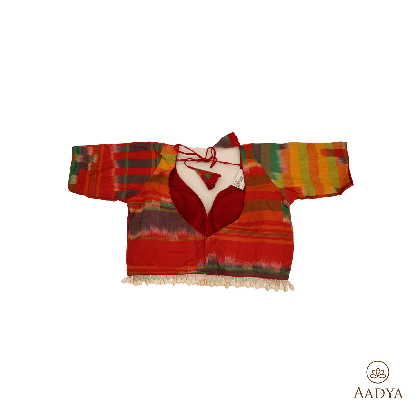 Readymade Handloom Blouse With Gamcha Shell Attached