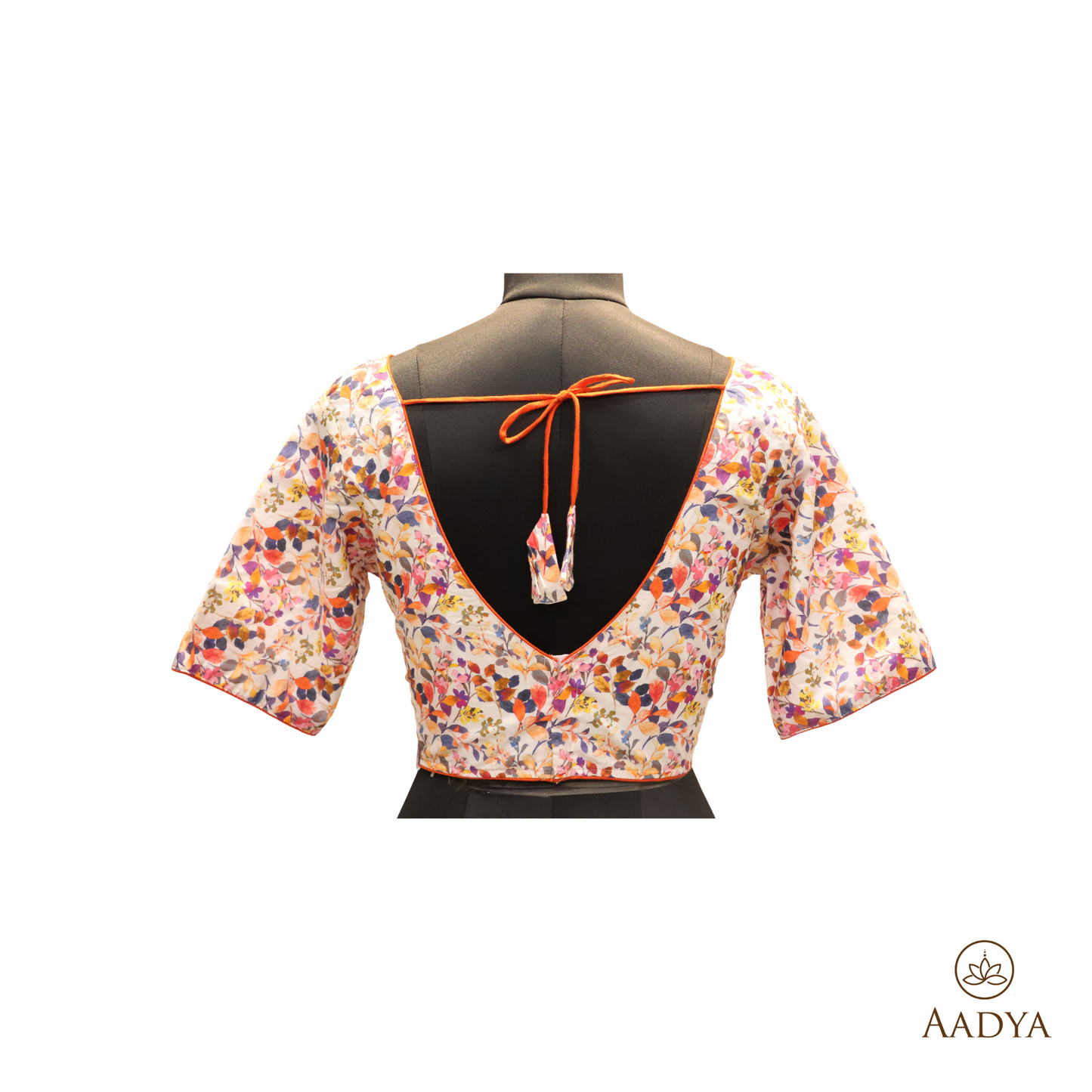 Premium Cotton Readymade Blouse With Printed Pattern