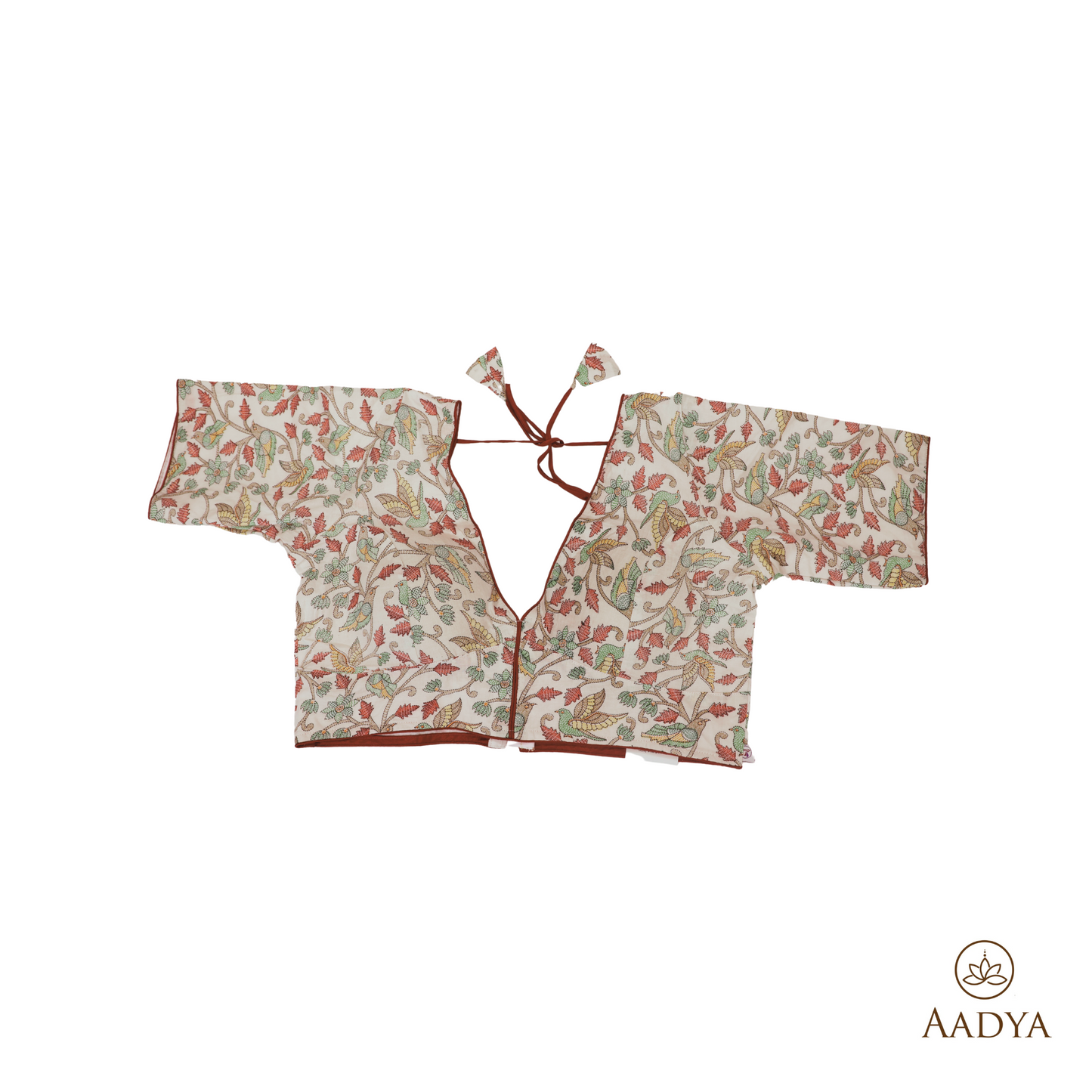 Premium Cotton Readymade Blouse With Printed Pattern