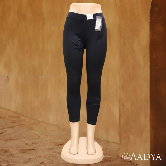 Women Black Ankle-Length Leggings