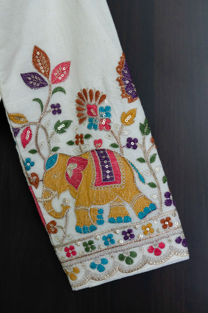 Loomed in White