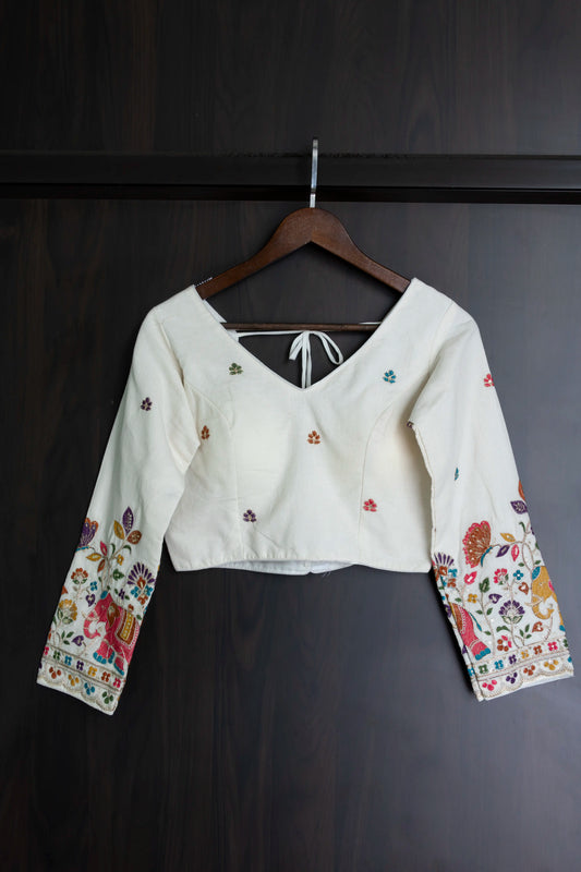 Loomed in White