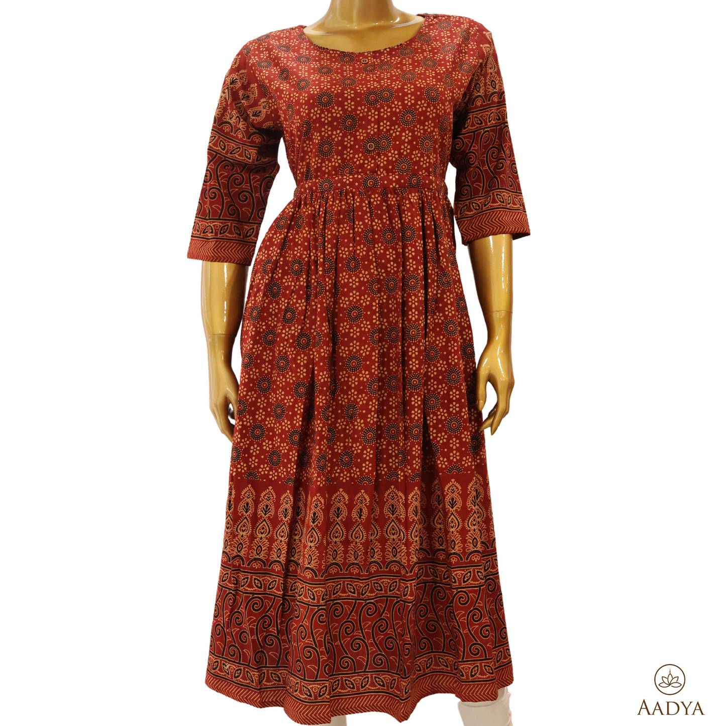 Kalamkari Flair Type Cotton Kurti