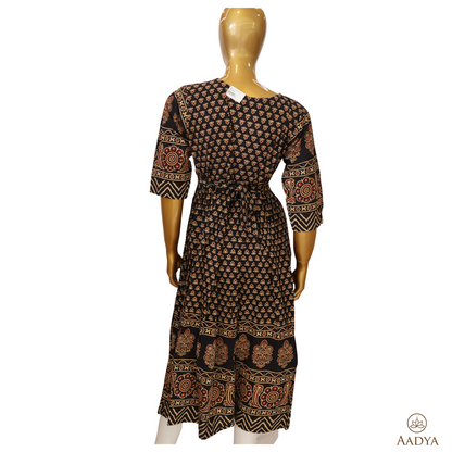 Kalamkari Flair Type Cotton Kurti